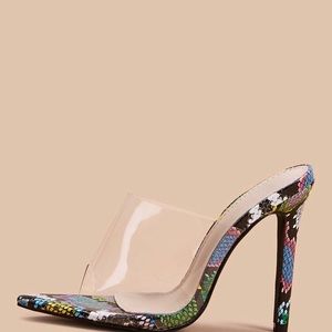 Shein Snake print heels